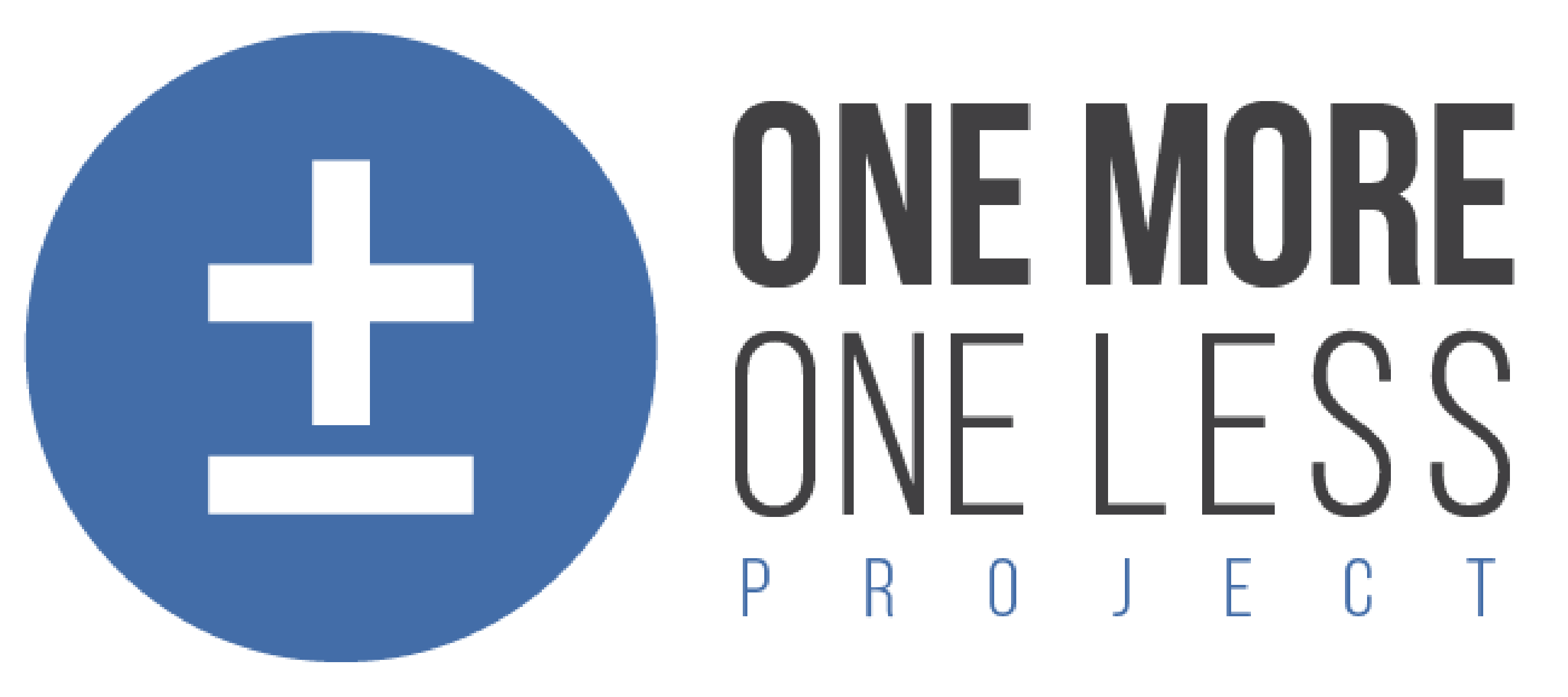 One More One Less Project logo